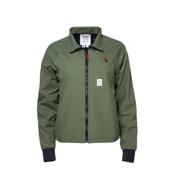 Topo Designs Olive Green Lightweight Wind Jacket Size‎ Small - Picture 1 of 10